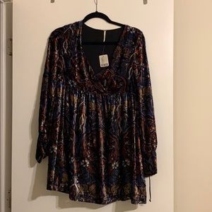 Free People Velvet Dress XS